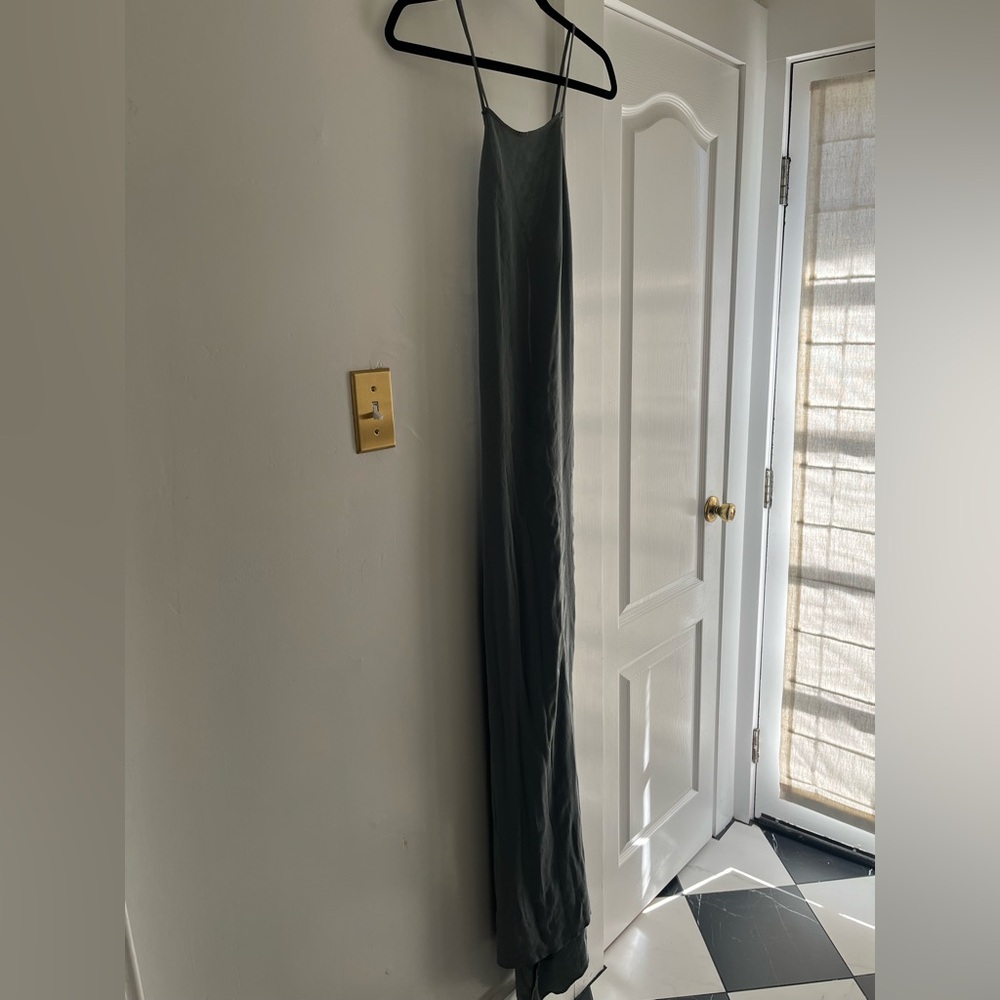 Reformation Dark Green Maxi Dress